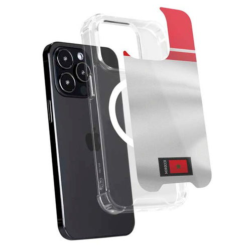 Morocco Soccer Flag iPhone 15 Pro Max MagSafe Case